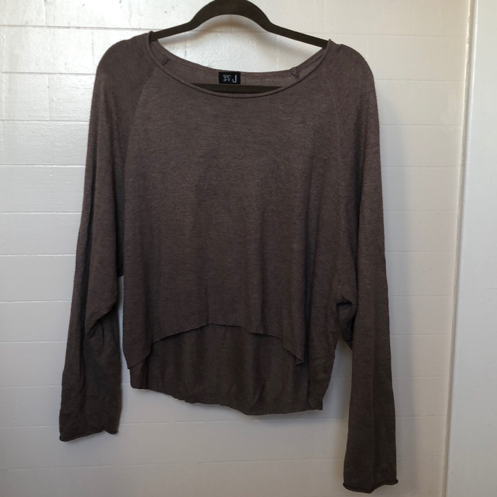 Brown long sleeve top